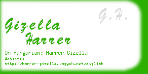 gizella harrer business card